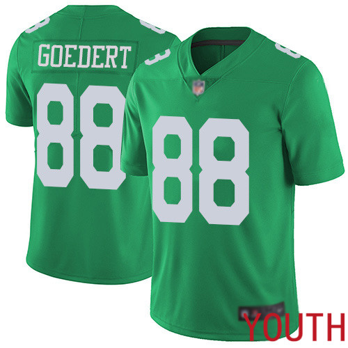 Youth Philadelphia Eagles #88 Dallas Goedert Limited Green Rush Vapor Untouchable NFL Jersey Football